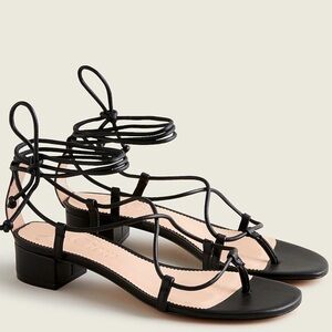 J. Crew Low Heel Lace-up Sandals